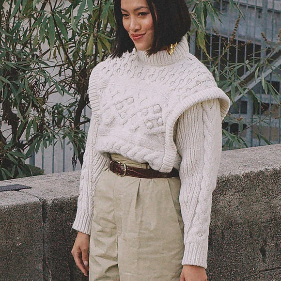 Isabel Marant Milane Sweater FW '19 in White - Picture 1 of 3